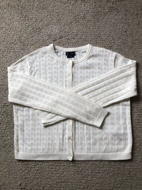 Gap Petite Crocheted Cardigan Sweater.NWOT.
